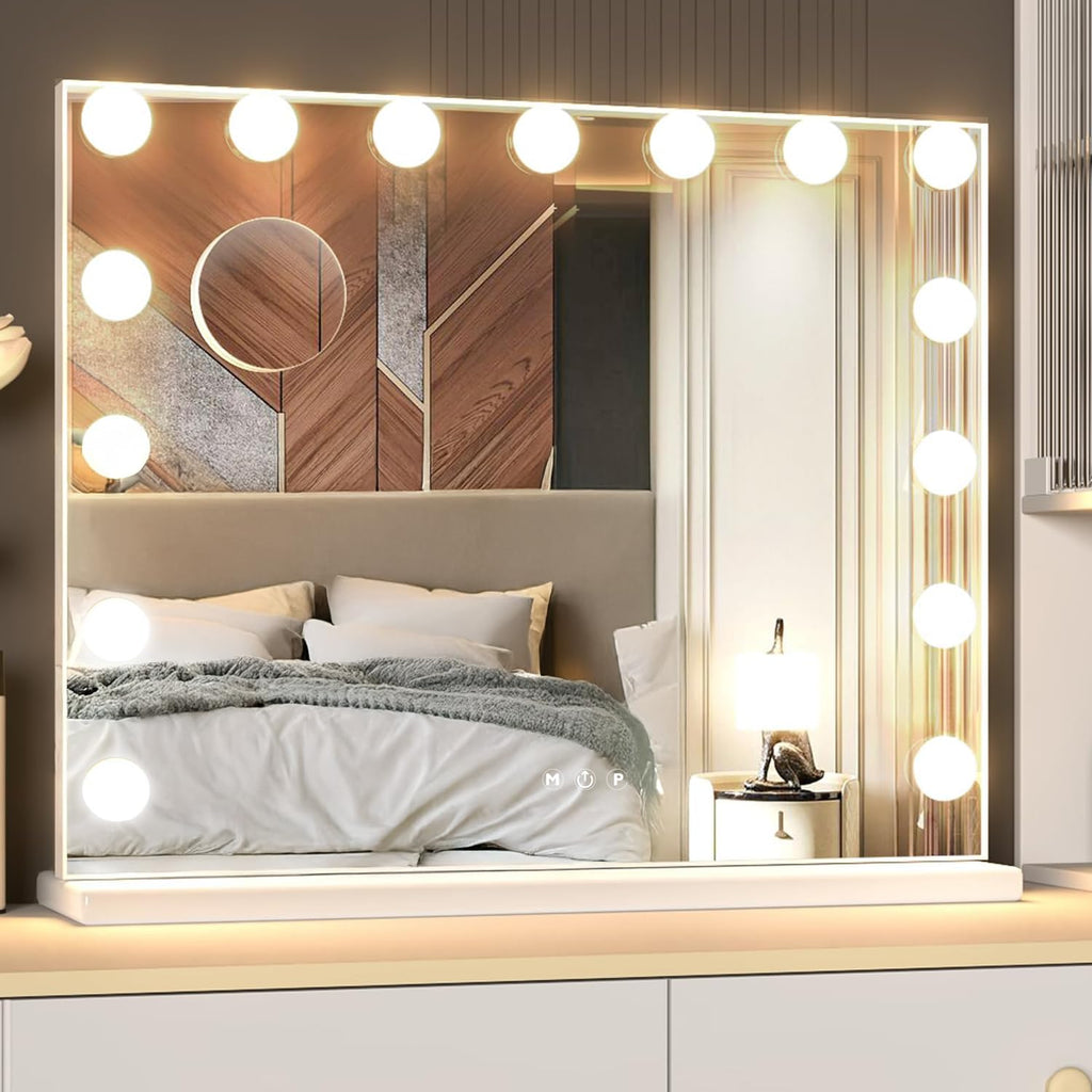BELOFAY Hollywood Vanity Mirror with Dimmable Makeup Lights, Touch Screen To Select 3 Colour Modes
