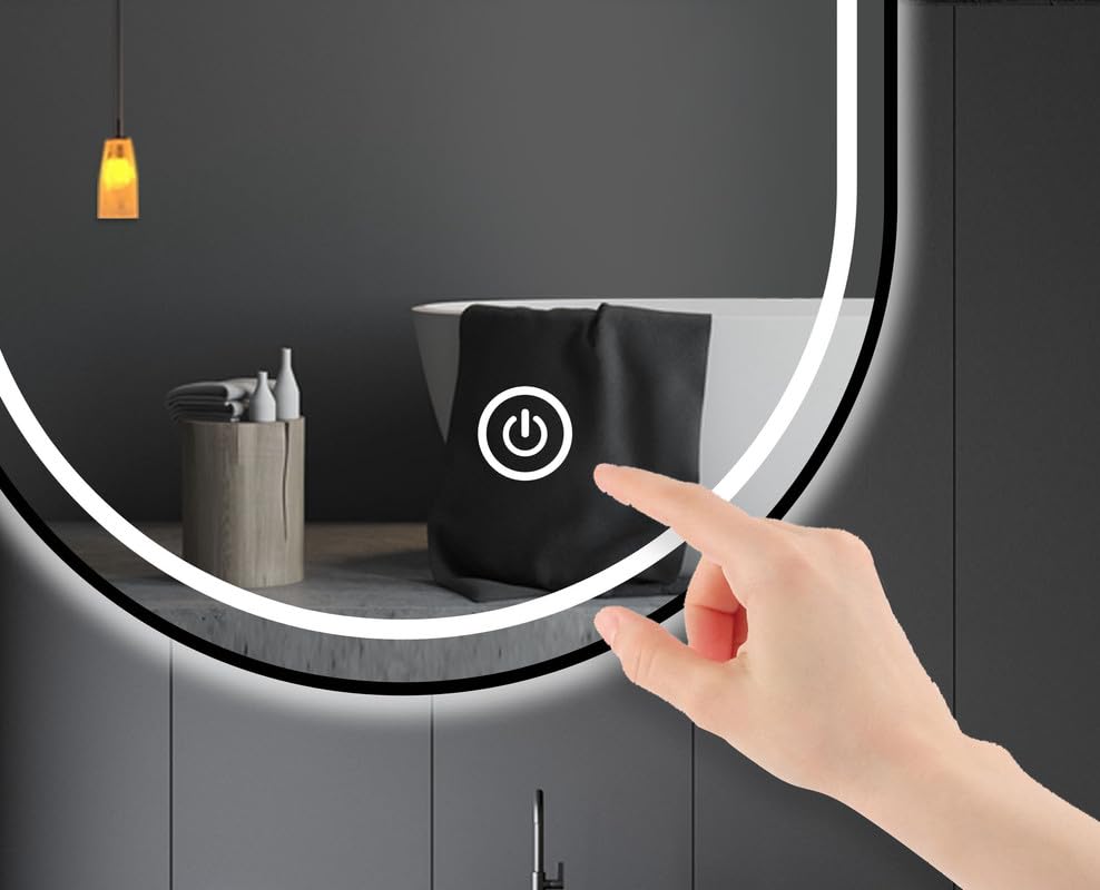 BELOFAY Beatrice Hollywood Vanity Mirror For Makeup with Lights, Lighted Makeup Mirror with 13 Dimmable Led Bulbs, 3 Lighting Modes (50x42cm)