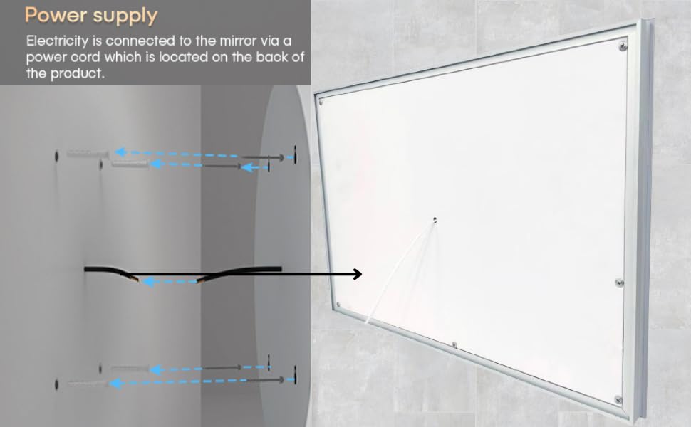 BELOFAY Beatrice Hollywood Vanity Mirror For Makeup with Lights, Lighted Makeup Mirror with 13 Dimmable Led Bulbs, 3 Lighting Modes (50x42cm)