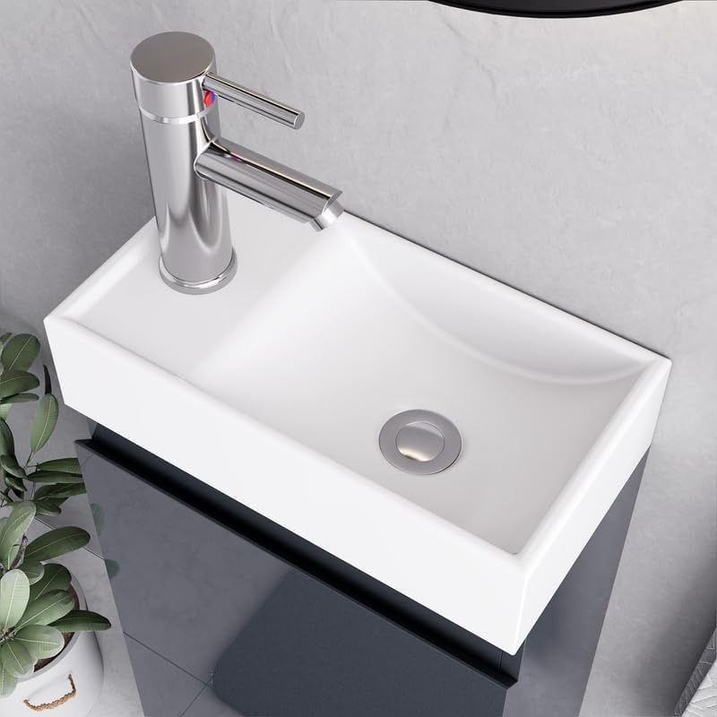 BELOFAY Denvor 400mm Floor Standing Bathroom Vanity Unit With Basin